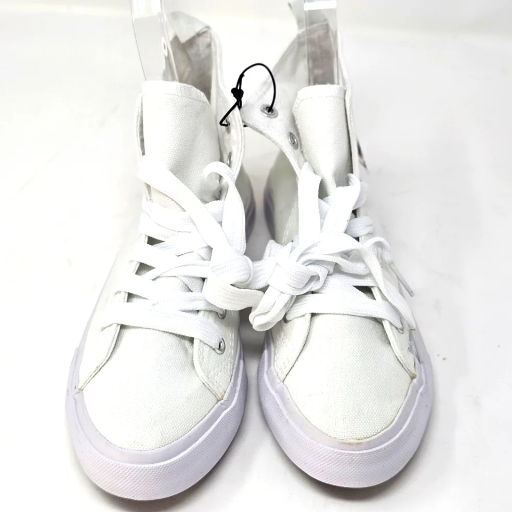 Hot Topic ✦ Canvas High-Top Sneakers ✦ Unicorn Graphic Lace-Up Pull Tab Sz 7 NWT